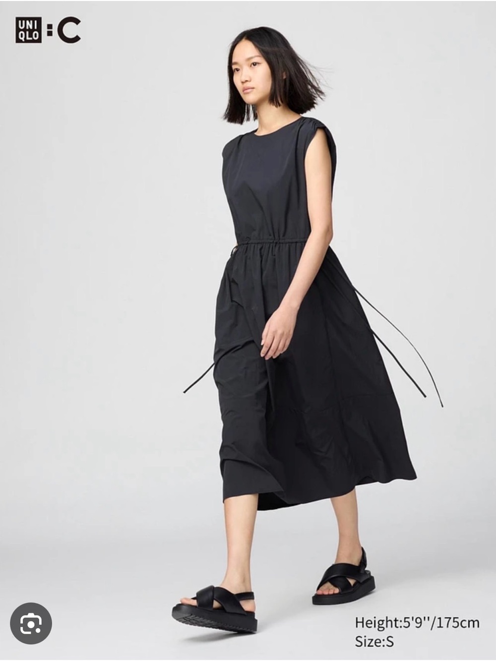 UNIQLO Gathered Dress (Sleeveless)